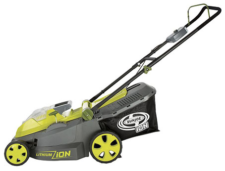 Sun Joe electric mower model ion16lm